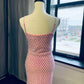 Lulus Pink Sequin Mini Dress (S)