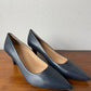 Trotters Navy Pointed Heels (7.5M)