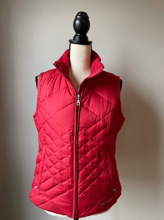 Eddie Bauer Women's Red Down Vest (PM)