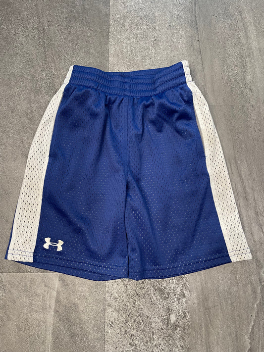 Under Armour Blue & White Mesh Shorts (YSM)