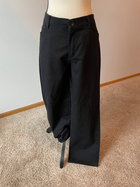 Lee Relaxed Straight Leg Black Pants (14)