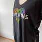 Life is Good Love Wins T-Shirt (XL)