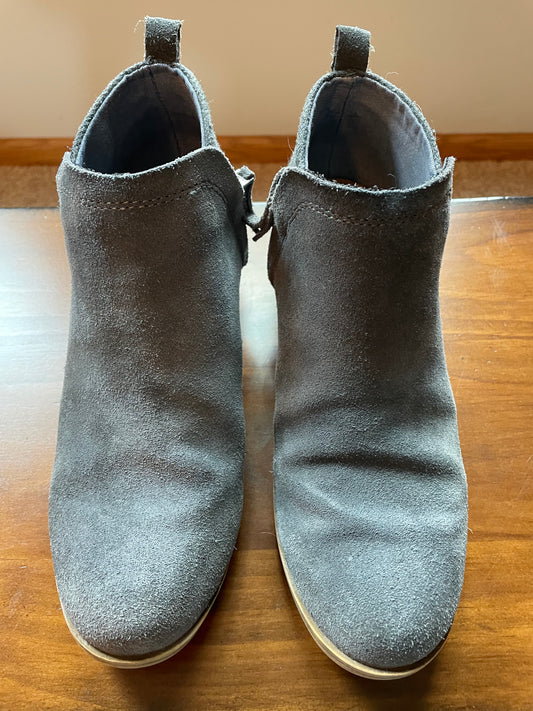 Tom's DEIA Grey Suede/Wool Bootie (8)