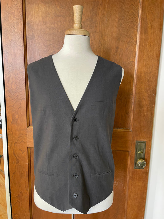 Apt 9 Gray Suit Vest (XXL)