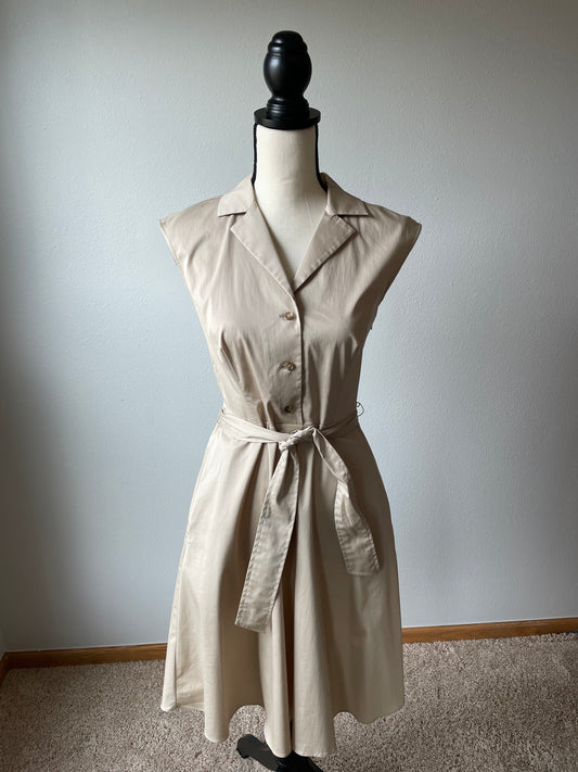 Ann Taylor Collared Tie Waist Dress (2)