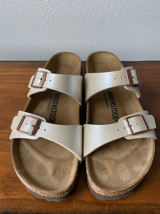 Classic Pearl Birkenstock Sandals (39)