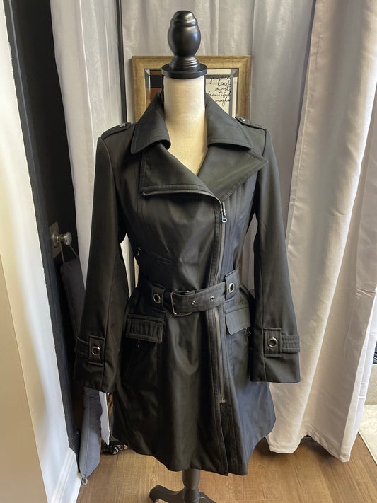 Marc New York Black Trench Coat (S)