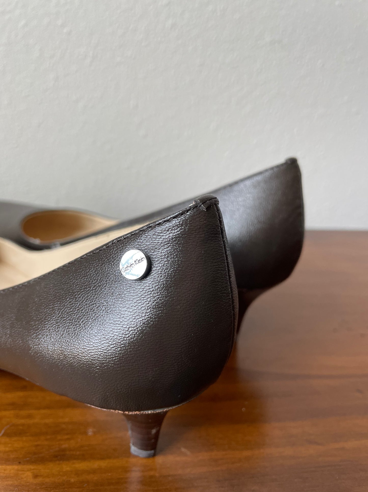 Calvin Klein Brown Anna Heel (7M)