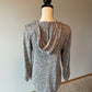 Wish & Whim Gray Hooded Sweater (XL)