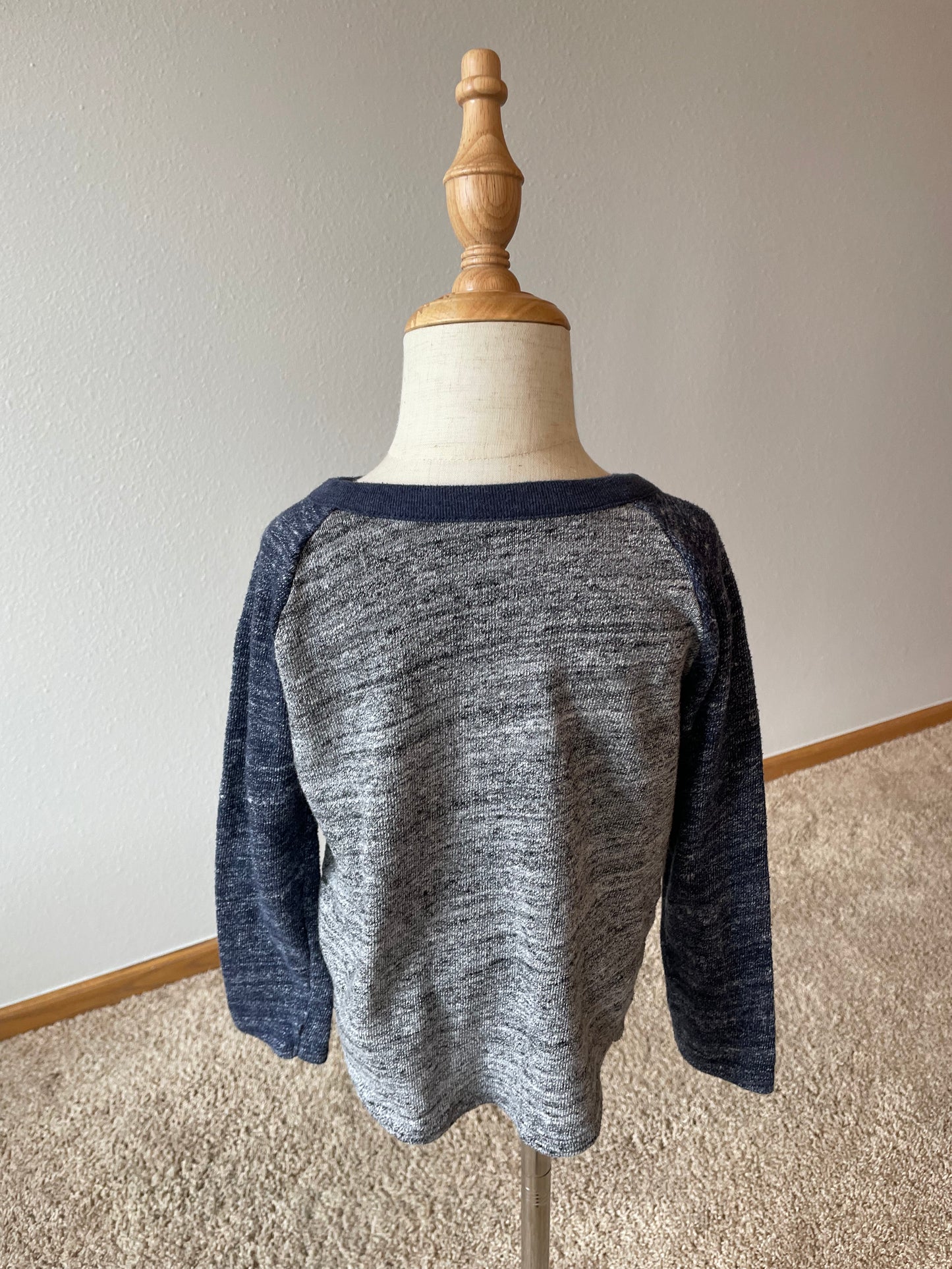 Old Navy Blue & Gray Henley (4T)