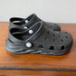 Kid's Strapped Black Clog (1)