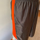 Gray and Orange Athletic Shorts (XXL)