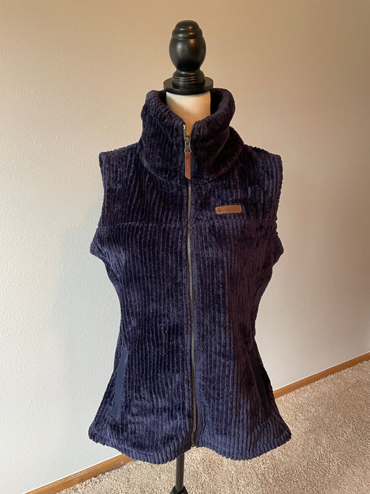 Columbia Navy Corduroy Vest (XL)