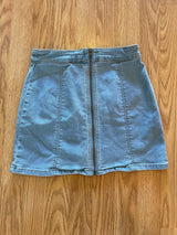 Forever 21 Light Wash Denim Mini Skirt 14.25" (S)