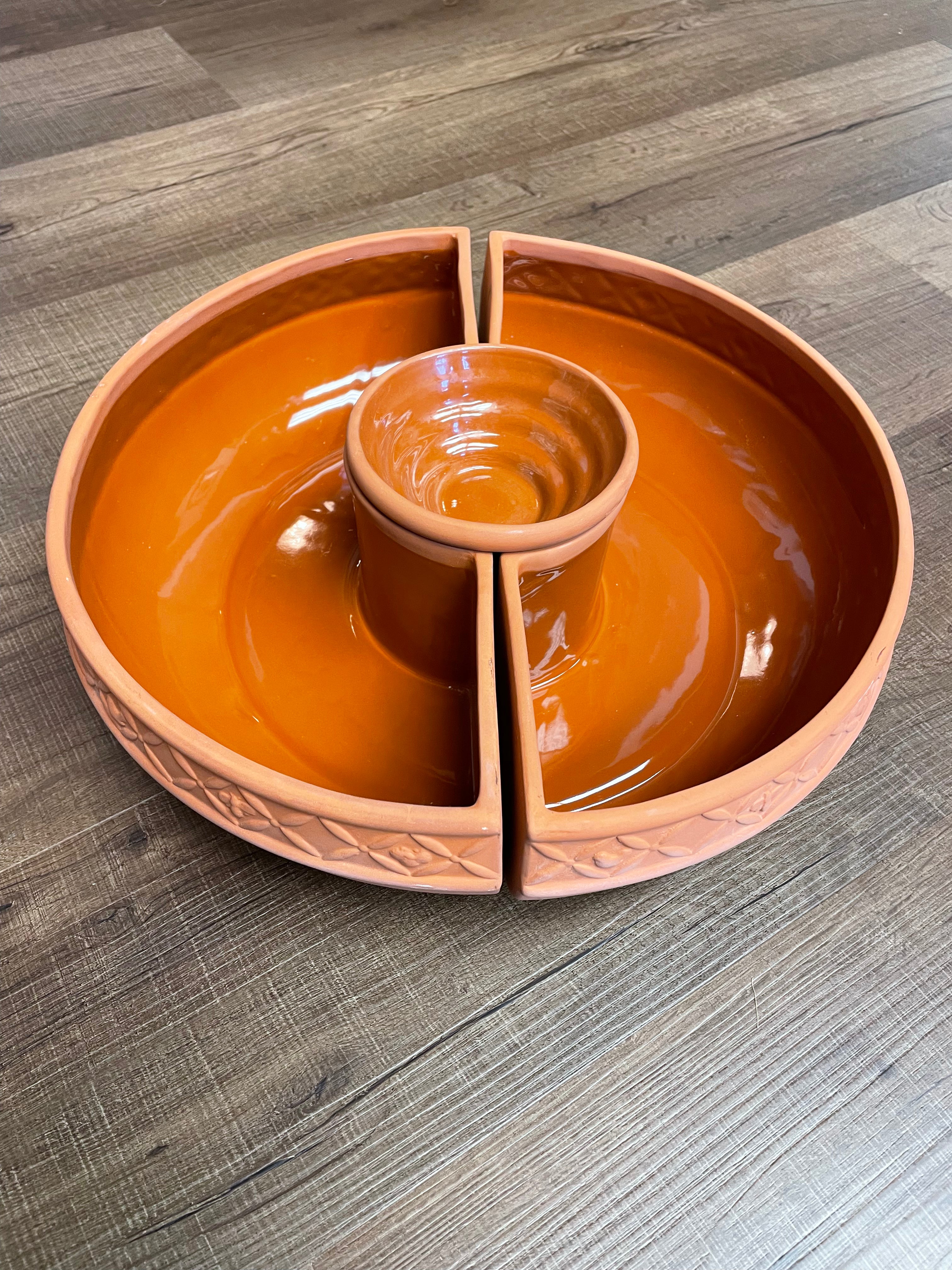 Chips & Dip Clay Serving Set
