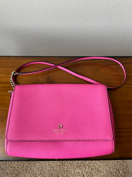 Kate Spade Hot Pink Leather Crossbody