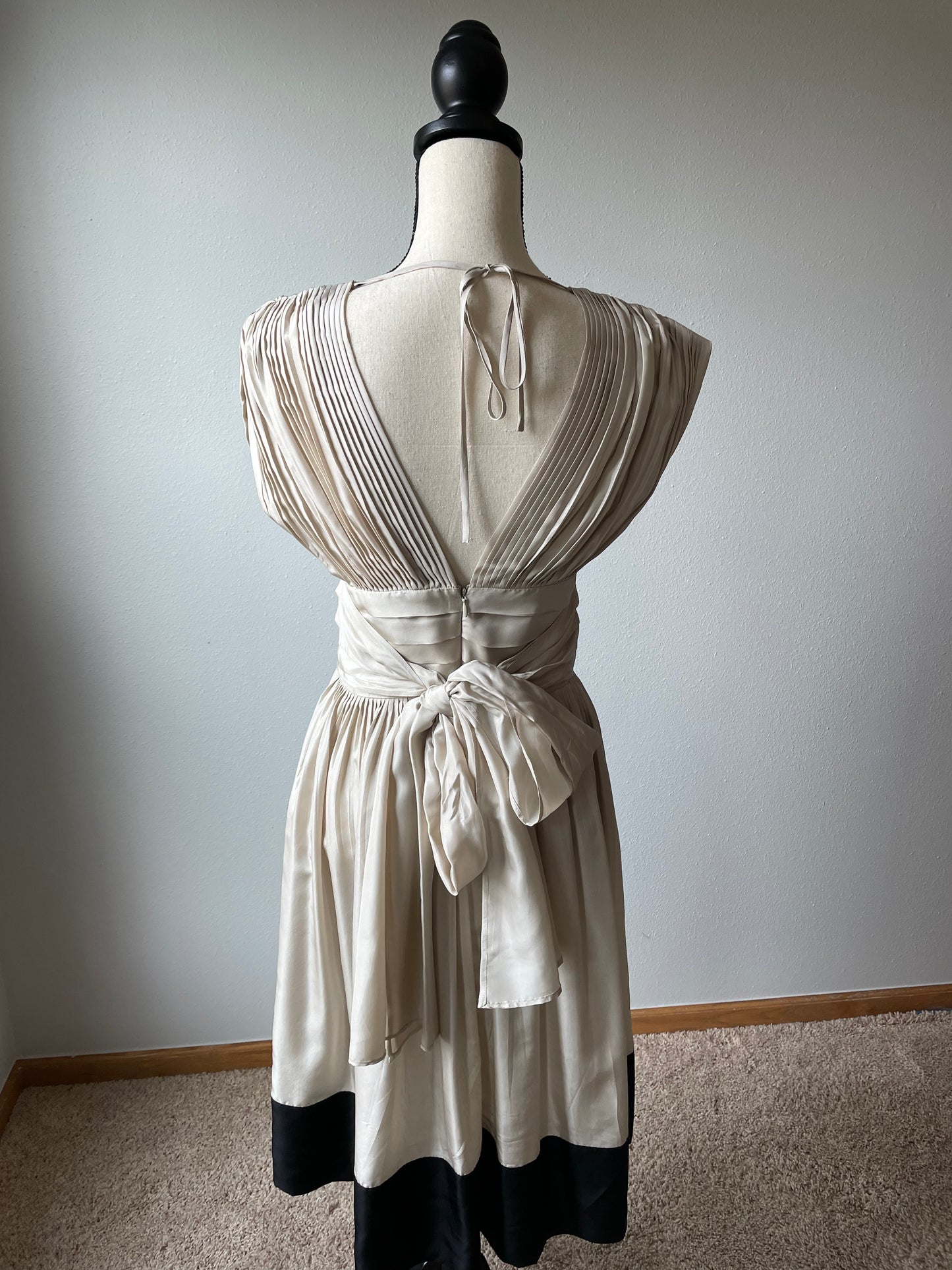 BCBG Maxazria Dress Pleated Off Shoulder Dress (4)