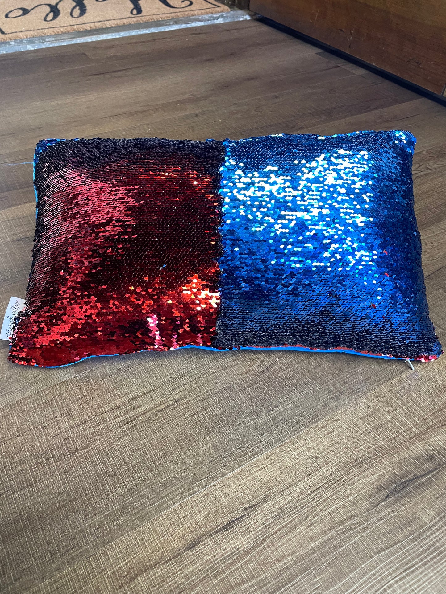 Superhero Reversible Sequin Pillow