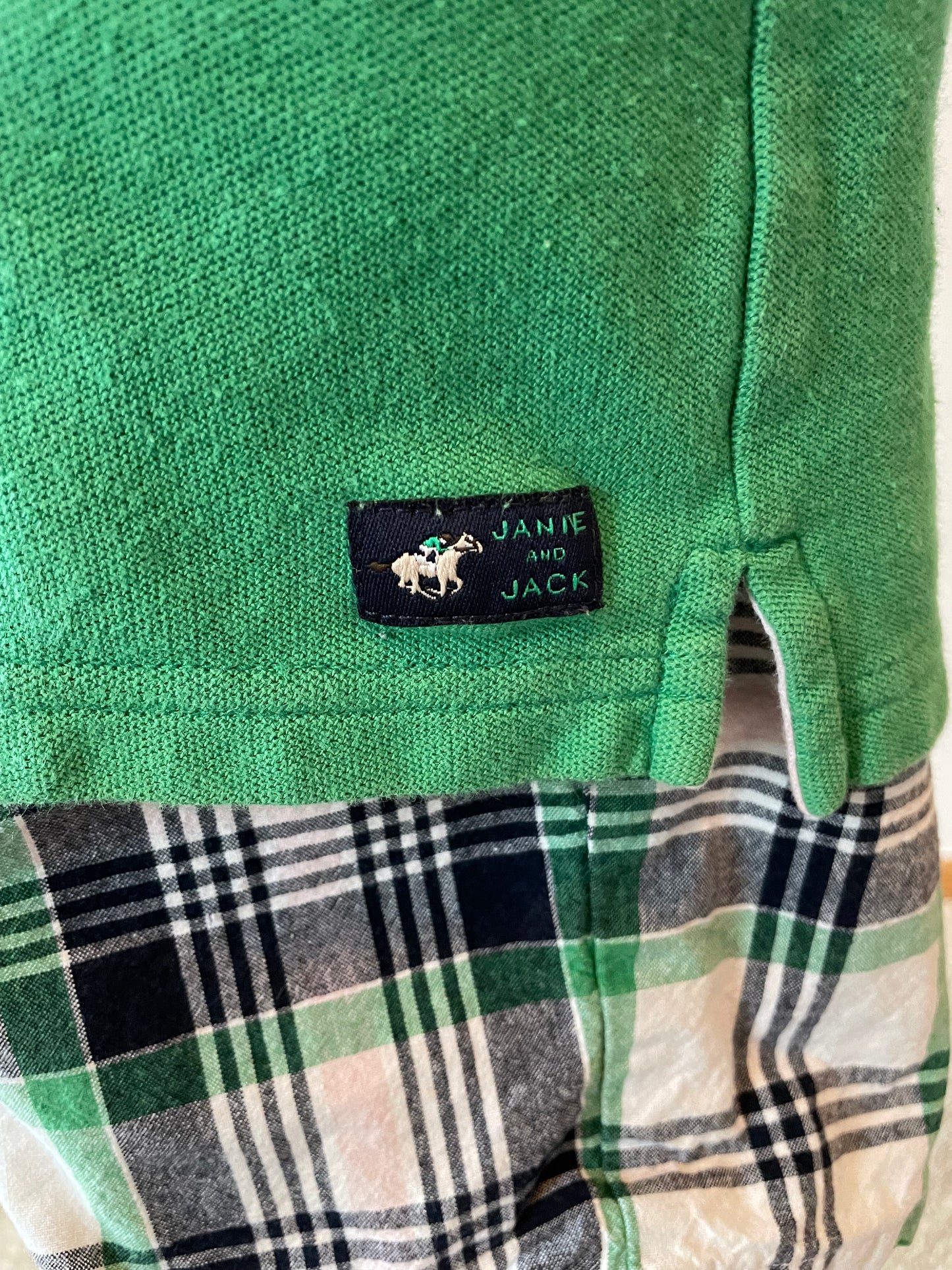 Janie & Jack Green Polo Shirt (4)