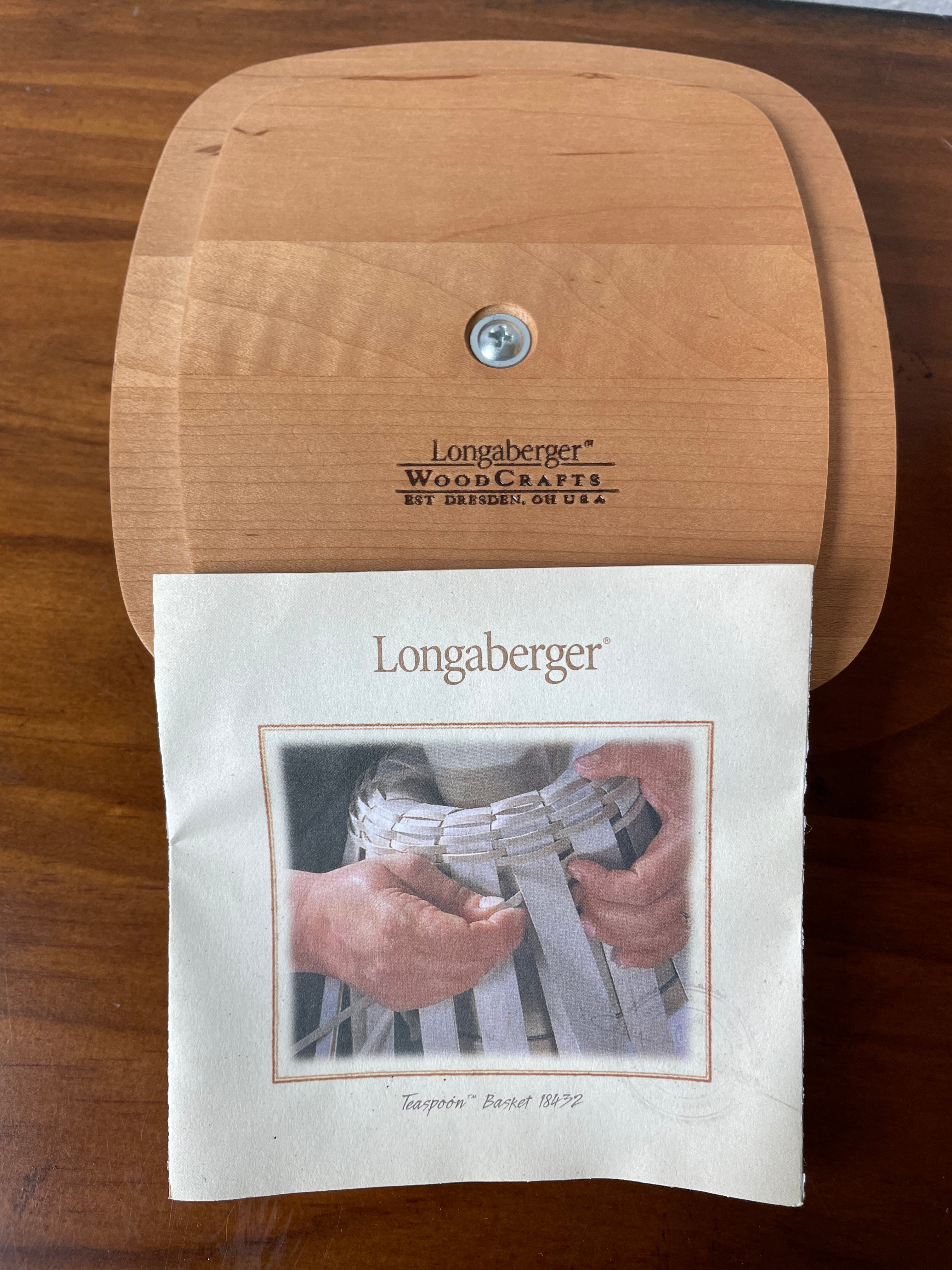 Longaberger Teaspoon Basket & Lid