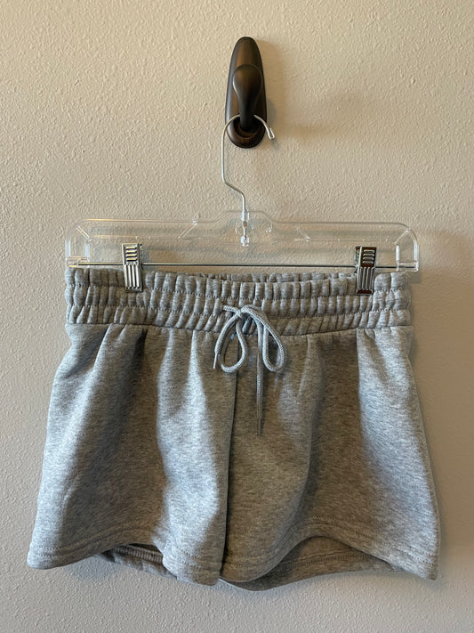 Love Streak Gray Fleece Shorts (S)