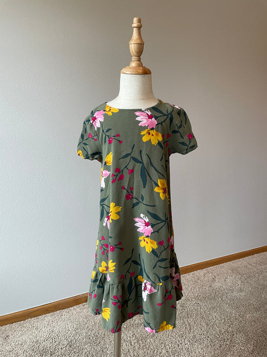 Old Navy Sage Floral Shift Dress (5T)