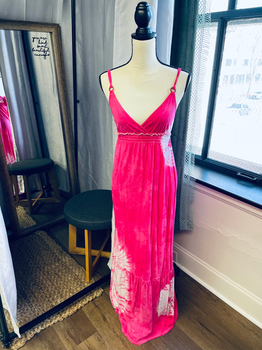 Pink Tie-Dye Dress (S)