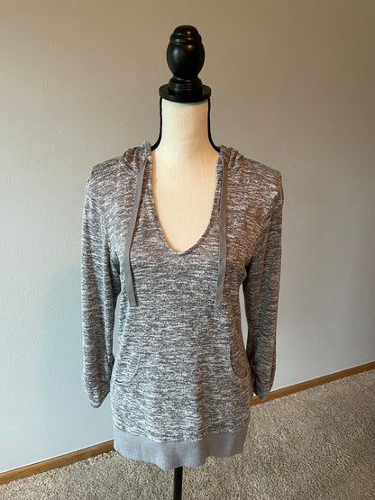 Wish & Whim Gray Hooded Sweater (XL)