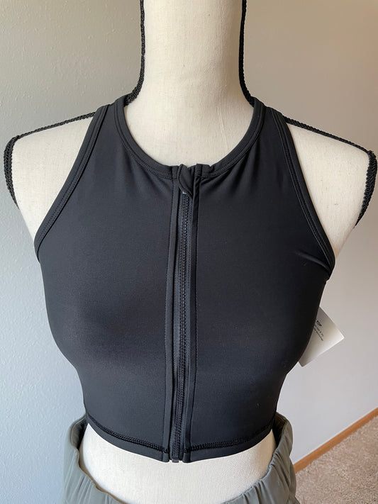 Victoria Sport Zip Crop Top (XS)