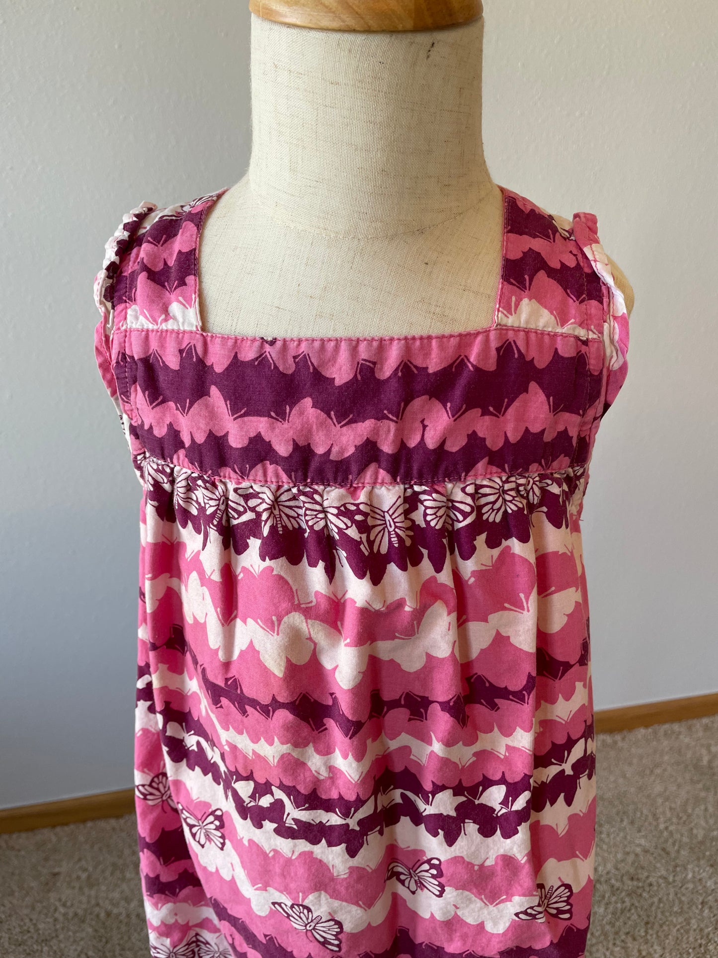 Old Navy Pink Sleeveless Butterfly Dress (4T)