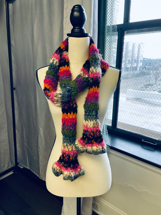 Multicolor Knit Scarf