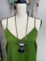 Half Moon Pendant Necklace