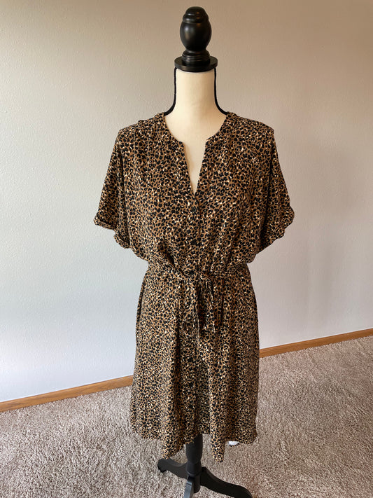 Ava & Viv Leopard Print Dress (XL)