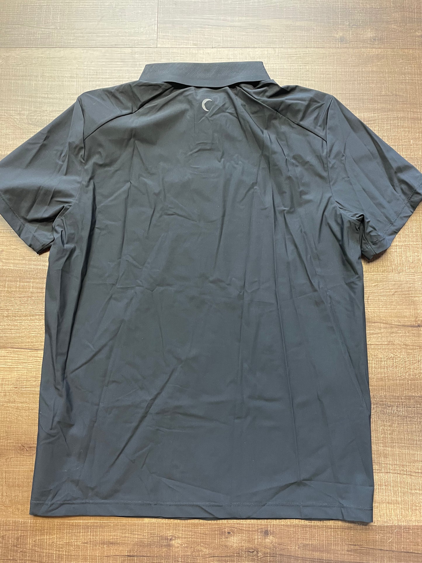 Zyia Men's Black Sport Ventilation Collar Polo (S)