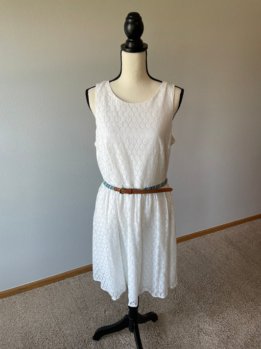 Nicole Miller White Lace Dress (12)