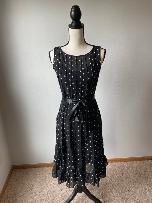 Dress Barn Black Polka Dot Dress (4)