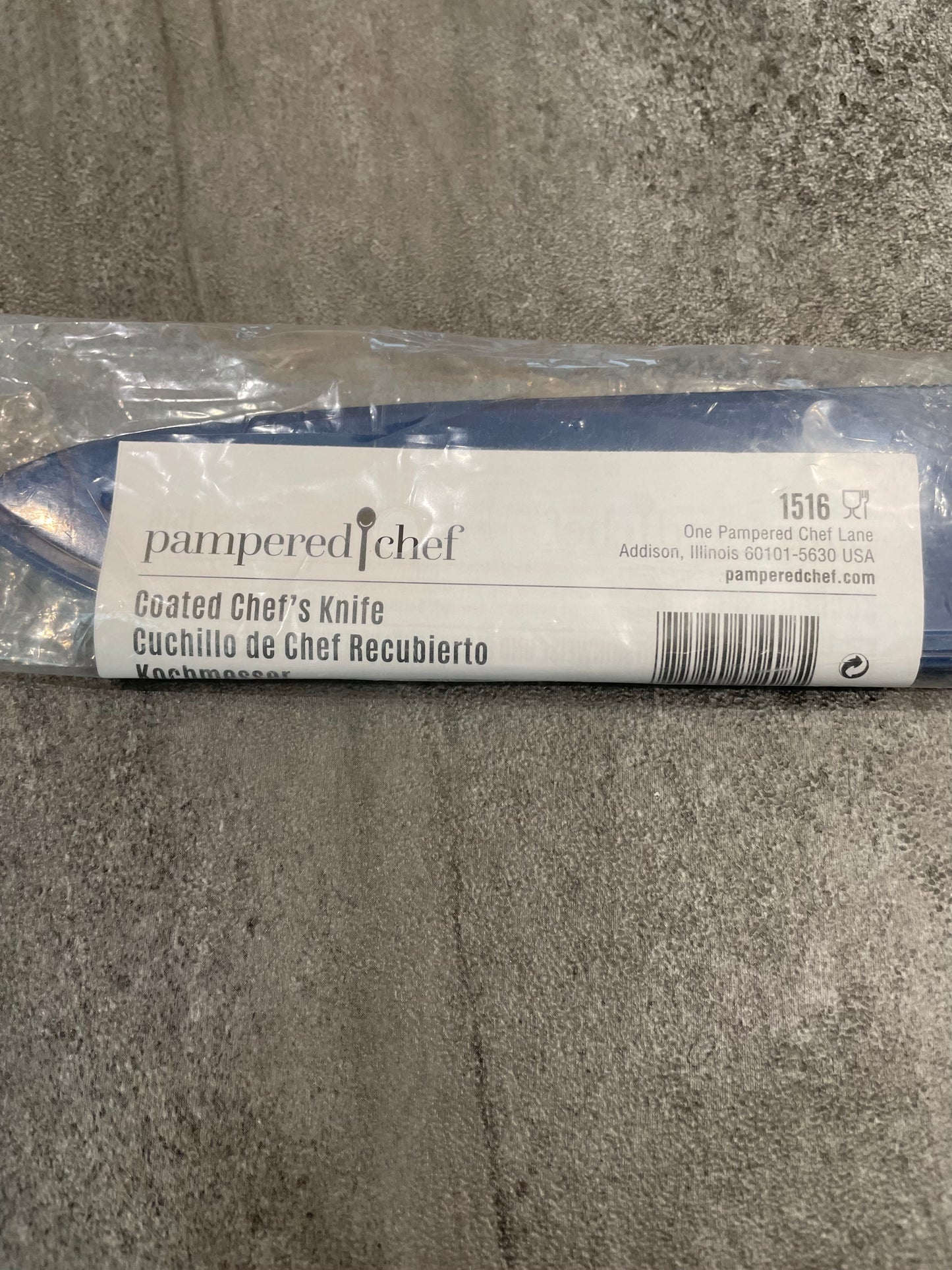 Pampered Chef Coated Chef's Knife #1516