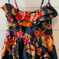 Xhilaration Blue Floral Dress (S)