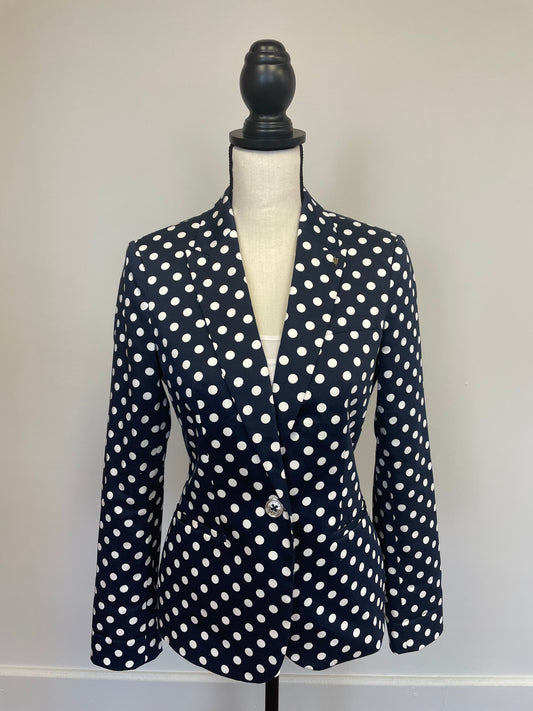 Tommy Hilfiger Navy Polka Dot Blazer (4)