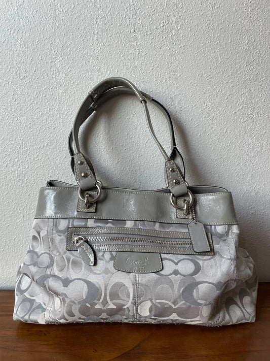 Coach Penelope Optic Signature Shopper Tote