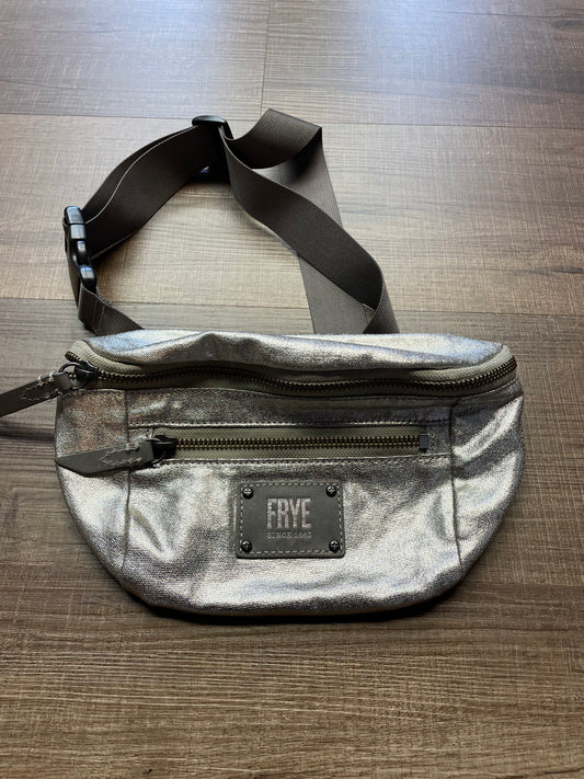 FRYE Ivy Nylon Metallic Silver Hip Bag