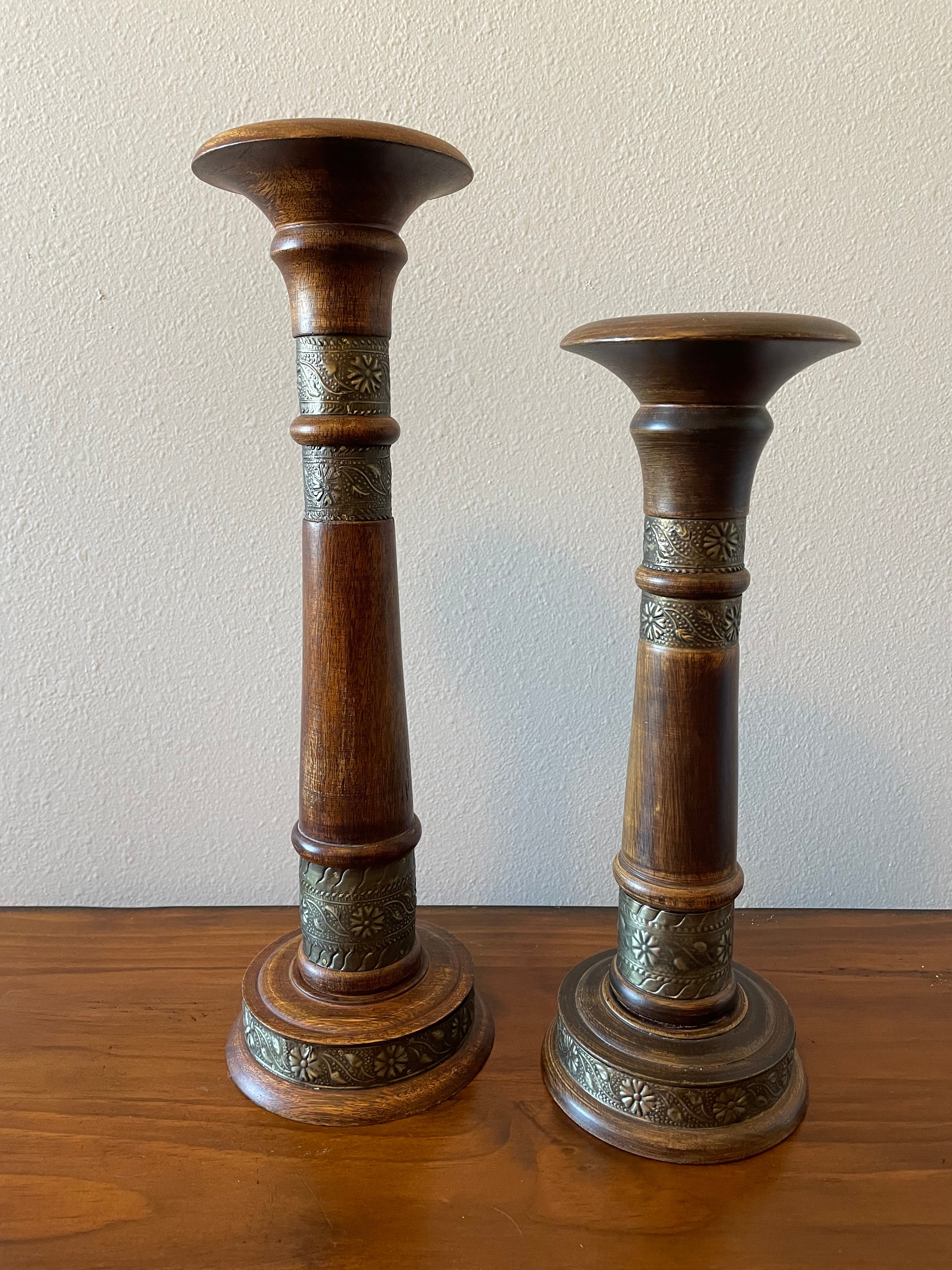Wooden Candle Sticks BinxBerry Consignment