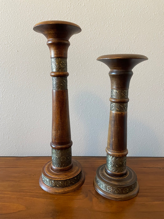 Wooden Candle Sticks