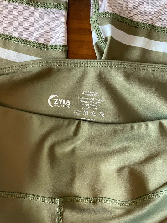 Zyia Active Sage Leggings (L)